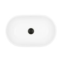 Ksuro 101 umywalka 51,5x32,5 cm nablatowa owalna biała 20005000