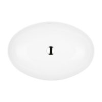 Ksuro 102 umywalka 61,5x41,5 cm nablatowa owalna biała 20006000