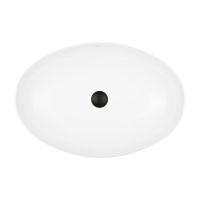Ksuro 102 umywalka 61,5x41,5 cm nablatowa owalna biała 20006000