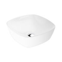 Ksuro 103 umywalka 40x40 cm nablatowa kwadratowa biała 20007000