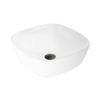 Ksuro 103 umywalka 40x40 cm nablatowa kwadratowa biała 20007000