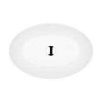Ksuro 104 umywalka 52x34,5 cm nablatowa owalna z powłoką Intelligent Coat biała 20810000