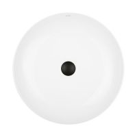 Ksuro 105 umywalka 49 cm nablatowa okrągła z powłoką Intelligent Coat biała 20811000
