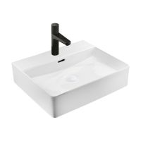 Ksuro 100 umywalka 50,5x43 cm nablatowa prostokątna z powłoką Intelligent Coat biała 21801000