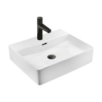 Ksuro 100 umywalka 50,5x43 cm nablatowa prostokątna z powłoką Intelligent Coat biała 21801000