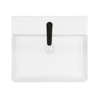 Ksuro 100 umywalka 50,5x43 cm nablatowa prostokątna z powłoką Intelligent Coat biała 21801000