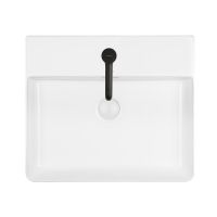 Ksuro 100 umywalka 50,5x43 cm nablatowa prostokątna z powłoką Intelligent Coat biała 21801000