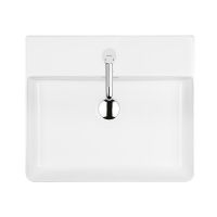 Ksuro 100 umywalka 50,5x43 cm nablatowa prostokątna z powłoką Intelligent Coat biała 21801000