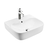 Ksuro 107 umywalka 50x44,5 cm nablatowa prostokątna z powłoką Intelligent Coat biała 21802000