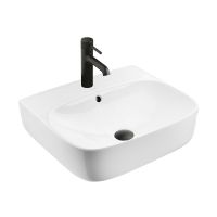 Ksuro 107 umywalka 50x44,5 cm nablatowa prostokątna z powłoką Intelligent Coat biała 21802000