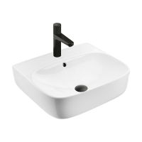 Ksuro 107 umywalka 50x44,5 cm nablatowa prostokątna z powłoką Intelligent Coat biała 21802000