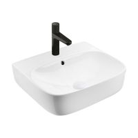 Ksuro 107 umywalka 50x44,5 cm nablatowa prostokątna z powłoką Intelligent Coat biała 21802000