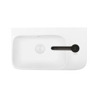 Ksuro 107 umywalka 45x26 cm nablatowa prostokątna prawa biała 21004000