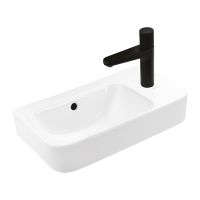 Ksuro 107 umywalka 45x26 cm nablatowa prostokątna prawa biała 21004000