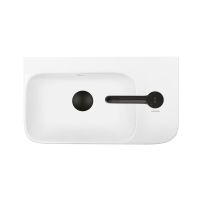 Ksuro 107 umywalka 45x26 cm nablatowa prostokątna prawa biała 21004000