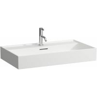 Laufen Kartell umywalka 80x46 cm prostokątna ścienna-meblowa biała H8103367571041