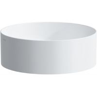 Laufen Living umywalka 38x38 cm okrągła nablatowa biała H8114354001121