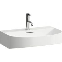Laufen Sonar umywalka 3-otworowa 60x42 cm półokrągła ścienna-meblowa biała H8163420001081