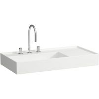 Laufen Kartell umywalka 90x46 cm prostokątna ścienna-meblowa biała H8183380001111