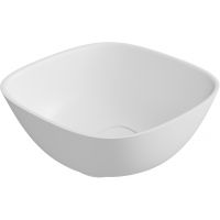 Lavaberg Hav umywalka 40x40 cm kwadratowa nablatowa biały mat 663129041033