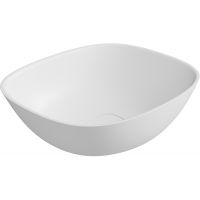 Lavaberg Hav umywalka 50x43 cm prostokątna nablatowa biały mat 663129051033