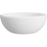 Lavaberg Freya umywalka 38x38 cm okrągła nablatowa biały połysk 663131040003