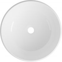 Lavaberg Freya umywalka 38x38 cm okrągła nablatowa biały połysk 663131040003