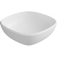 Lavaberg Freya umywalka 42x42 cm kwadratowa nablatowa biały mat 663132040033