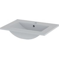 Megstyl Sona umywalka 61x46,5 cm prostokątna wpuszczana biała 3191