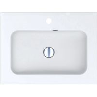 Miraggio Della Matt umywalka 60,1x45 cm prostokątna wpuszczana biały mat 0000177