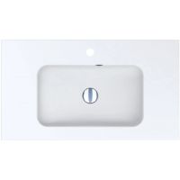Miraggio Della Matt umywalka 80,1x45,1 cm prostokątna wpuszczana biały mat 0000181