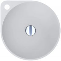 Miraggio Florence Matt umywalka 46,6x40 cm okrągła nablatowa biały mat 0000198