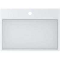 Miraggio Mares Matt umywalka 59x42,6 cm prostokątna nablatowa biały mat 0000214