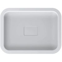 Miraggio Monaco Matt umywalka 59,5x44,7 cm prostokątna nablatowa biały mat 0000219