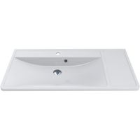 Miraggio Sacramento umywalka 100x48 cm wpuszczana prostokątna biały połysk 0000234