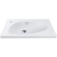 Miraggio Titania umywalka 69,5x39,6 cm prostokątna wpuszczana biały mat 0000251