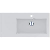 Miraggio Barcelona R Matt umywalka 80x40 cm prostokątna wpuszczana biały mat 0000488