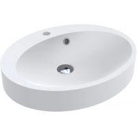 Miraggio Devon Matt umywalka 55x44,9 cm owalna wpuszczana biały mat 0000649
