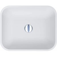 Miraggio Marteen Matt umywalka 49,9x40,1 cm prostokątna nablatowa biały mat 0000655