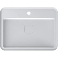 Miraggio Marrakesh 600 Matt umywalka 60x45 cm prostokątna ścienna-nablatowa biały mat 0000672