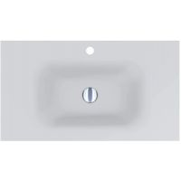 Miraggio Jessel Matt umywalka 80x45 cm prostokątna wpuszczana biały mat 0000749