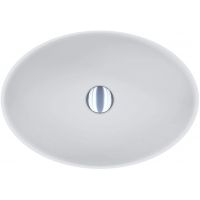 Miraggio Kristina Matt umywalka 50x35 cm owalna nablatowa biały mat 0000762