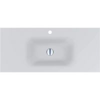 Miraggio Jessel Matt umywalka 100x45 cm prostokątna wpuszczana biały mat 0000797