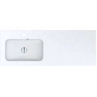 Miraggio Della L Matt umywalka 120x45,1 cm prostokątna wpuszczana biały mat 0000913