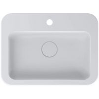 Miraggio Kelley Matt umywalka 55x41 cm prostokątna ścienna-nablatowa biały mat 0000945