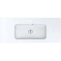 Miraggio Della Mirasoft umywalka 110,1x45,1 cm prostokątna wpuszczana biały mat 0001074
