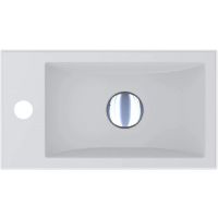 Miraggio Faro Mirasoft umywalka 40,8x22,7 cm prostokątna nablatowa biały mat 0001081