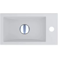 Miraggio Faro L Mirasoft umywalka 40,8x22,7 cm prostokątna nablatowa biały mat 0001082