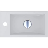 Miraggio Faro R Mirasoft umywalka 40,8x22,7 cm prostokątna ścienna-nablatowa biały mat 0001083