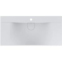 Miraggio Fly Mirasoft umywalka 100x48 cm prostokątna nablatowa biały mat 0001084